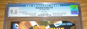 Detective Comics #27 CGC 9.6 tony daniel variant - dc new 52 - batman 2014