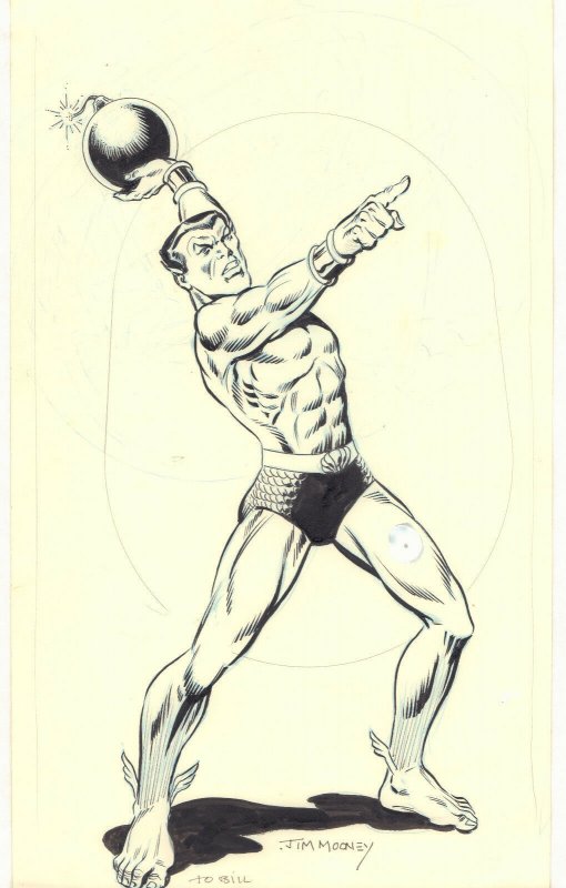 Namor the Sub-Mariner Commission - Signed art by Jim Mooney