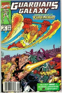 Guardians of the Galaxy #4 (1990) - 9.0 VF/NM *Quest For The Shield* Newsstand