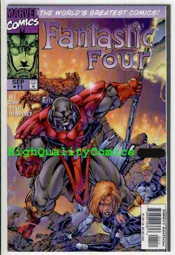 FANTASTIC FOUR #11,Vol 2, NM+, Silver Surfer, Thing, Jim Lee, more FF in store