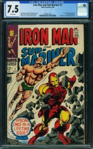 Iron Man and Sub-Mariner #1 (Marvel, 1968) CGC 7.5