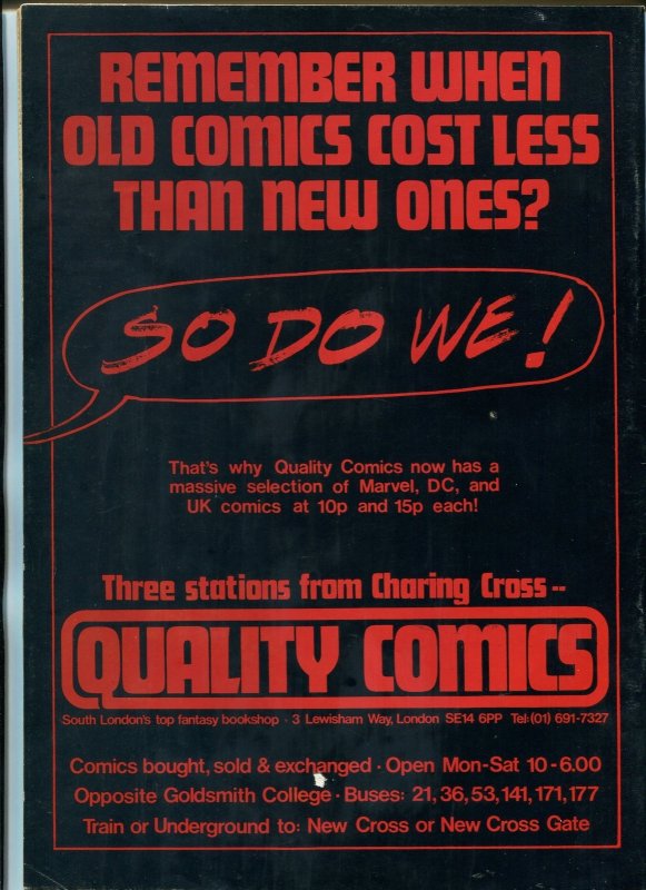 Warrior Magazine #8 1982- Marvelman- V For Vendetta- Alan Moore British VF