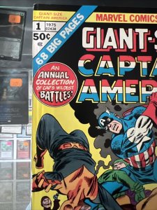 GIANT SIZE CAPTAIN AMERICA #1 KIRBY 1975