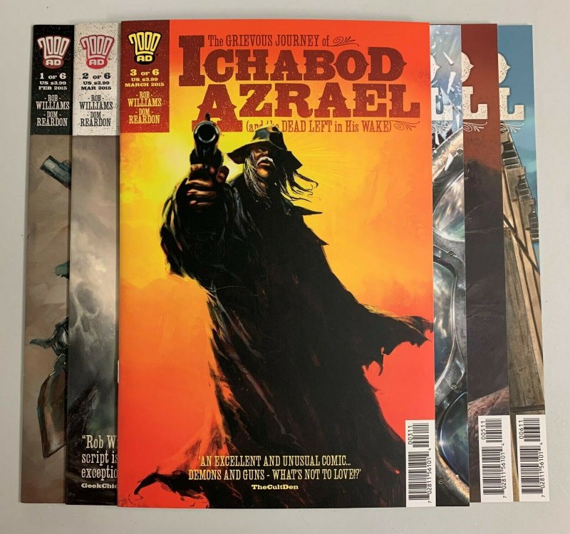 Grievous Journey of Ichabod Azrael 1-6 Set  2000AD 2015 Rob Williams 9.2