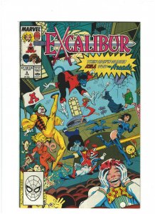 Excalibur #5 FN/VF 7.0 Marvel Comics 1989 Claremont, Kitty Pyrde & Nightcrawler