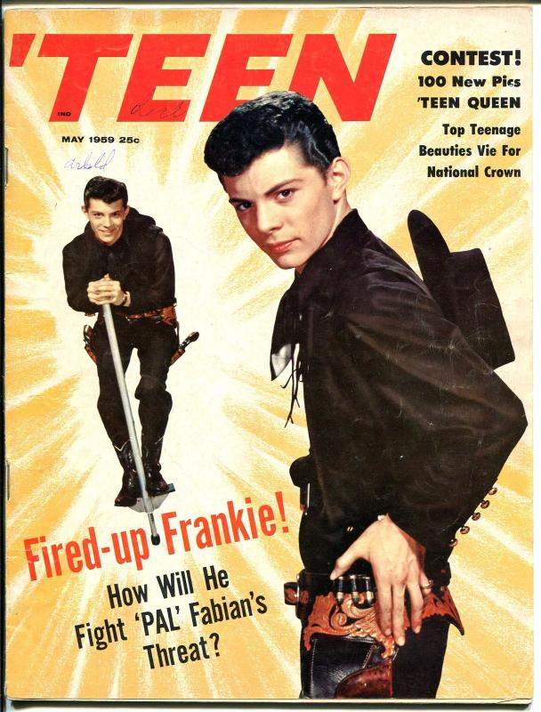 'Teen 5/1959-Petersen-Frankie Avalon-Buddy Holly-Ritchie Valens-Hickman-FN-