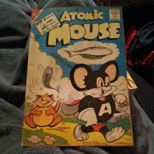 Atomic Mouse #35 Charlton Comics 1960 Silver Age Funny Animal Superhero Cartoon