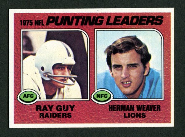 1976 Topps Ray Guy #206  NM-MT Punting Leaders