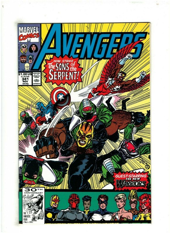 Avengers #341 NM- 9.2 Marvel Comics 1991 New Warriors app. 