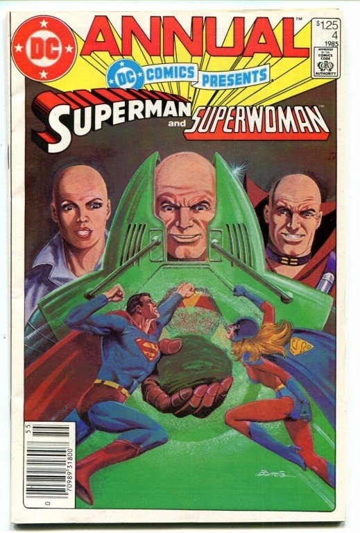 DC Comics Presents Annual #4 (VF-) 1985 SUPERWOMAN! Age DC ID83L