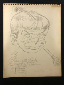 Hotshot Charlie Sketch by George Wunder April 1952- Terry & the Pirates