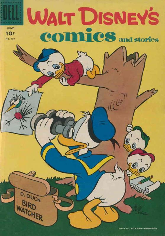 Walt Disney's Comics and Stories #189 GD ; Dell | low grade comic June 1956 Bird