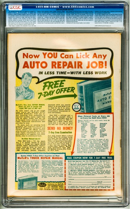 Animal Antics #1 (1946) CGC 9.0! OWW Pages! Carson City Copy!