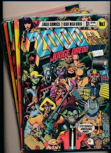 Eagle Comics 2000 A.D. ft JUDGE DREDD MEGA SERIES #1-6  VF/NM (PF252)
