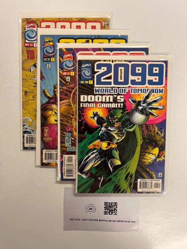 4 2099 World Of Tomorrow Marvel Comic Books # 4 5 6 8 Avengers Defenders 40 JS35