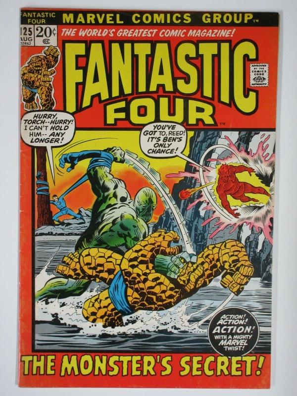 FANTASTIC FOUR 125 VG+ Aug. 1972 COMICS BOOK