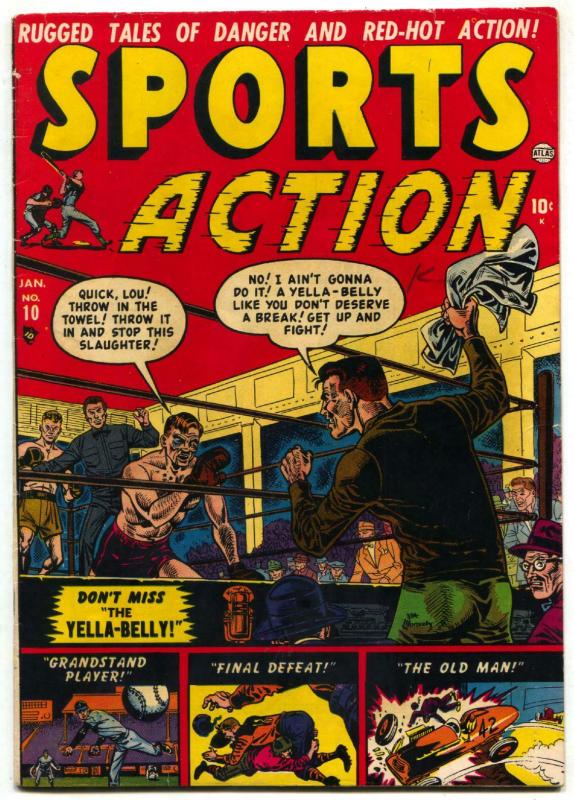 Sports Action #10 1951- VIOLENT BOXING COVER ATLAS f/vf