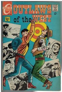 OUTLAWS OF THE WEST 71 VG-F Sept. 1968