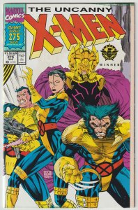 X-Men #275 (Apr 1991, Marvel), VG (4.0), 52 pages, Tri-fold cover by Jim Lee
