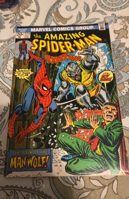 Amazing Spider-Man #125 | 2nd app & Origin Man-Wolf | Marvel Comics 1973