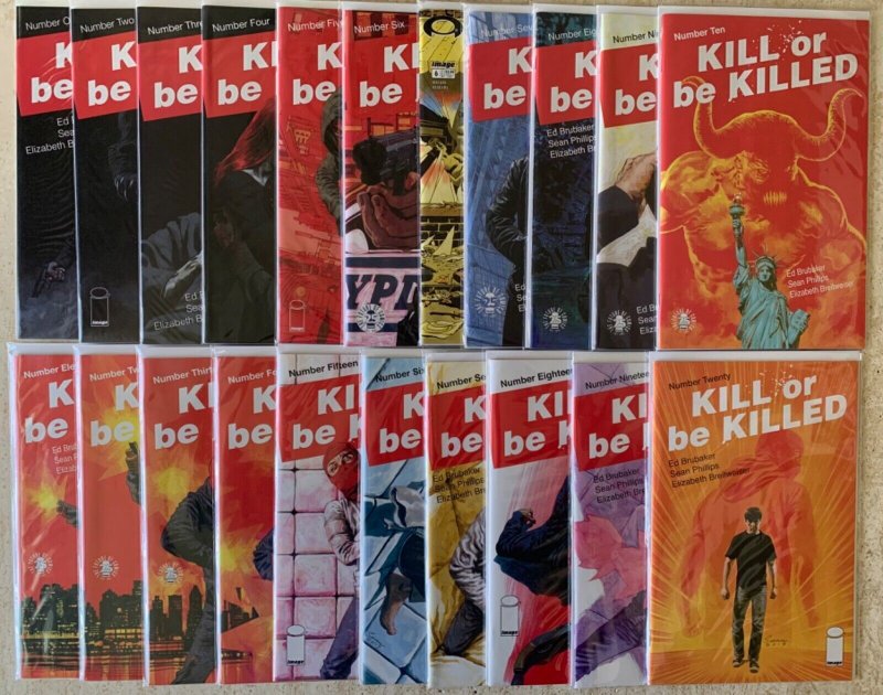 KILL OR BE KILLED 1-20 + VARIANT OF ISSUE 6 | IMAGE | COMPLETE SERIES | VF-VF/NM