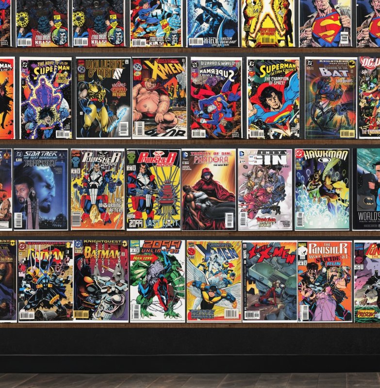 Huge Lot 150+ Comics with Action Comics, Justice League America, X-Men & More!