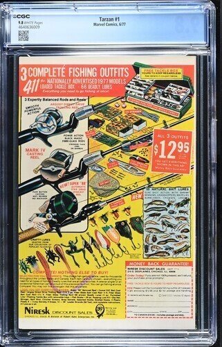 Tarzan #1 1977 Marvel Comics CGC 9.8 White Pages 009