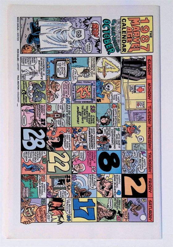 Marvel Age #58 (Jan 1988, Marvel) 7.5 VF-