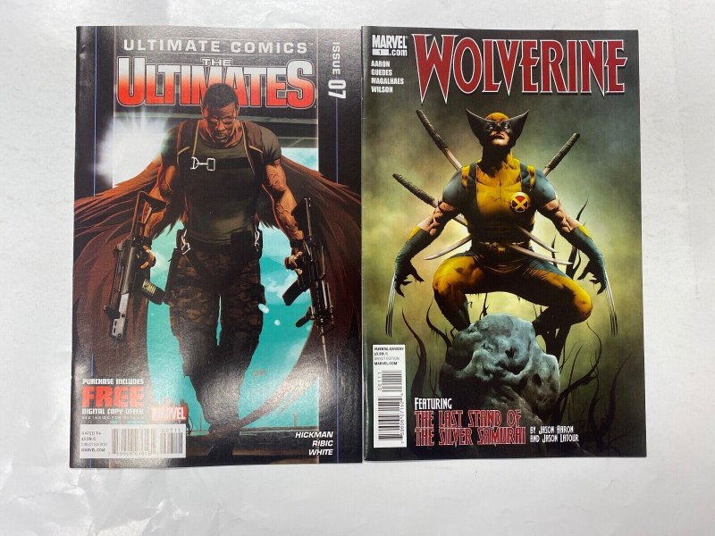 5 MARVEL comic books Ultimates #1 4 7 Wolverine #1 74 73 KM18