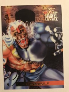 BLACKWULF #87 card : Marvel Annual 1995 Flair; NM/M; base, ‘90’s character