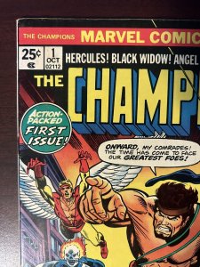 The Champions #1 FN-VF Marvel Comics 1975 Ghost Rider - Black Widow - Hercules 