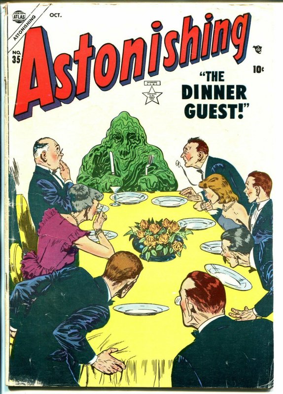 Astonishing #35 1954-Atlas--vampire-electrocution-violent horror-VG 