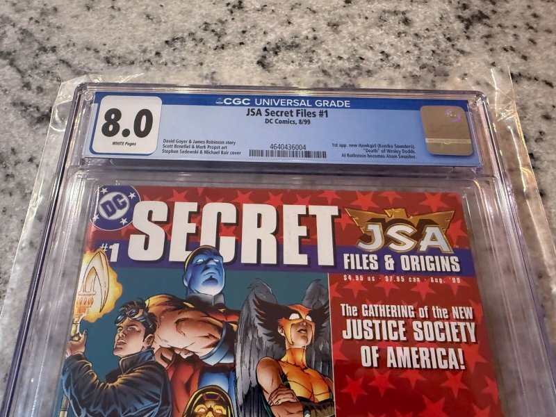 JSA Secret Files # 1 CGC Graded 8.0 DC Comic Book 1st New Hawkgirl JH20