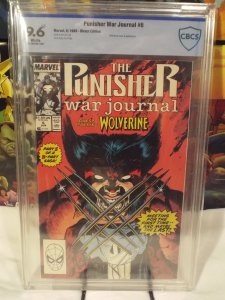 Punisher War Journal #6 - CBCS 9.6 - 1988 Marvel - Classic Wolverine Cover