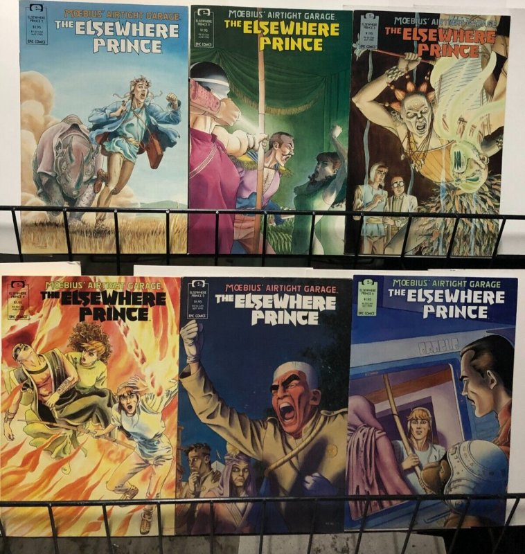 ELSEWHERE PRINCE  (1990 EPIC) 1-6  MOEBIUS MINI-SERIES! transdimensional clashes