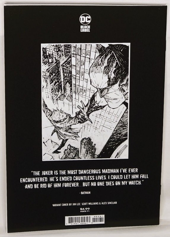 BATMAN and The JOKER the DEADLY DUO #2 | Jim Lee Variant Cover | DC Comics