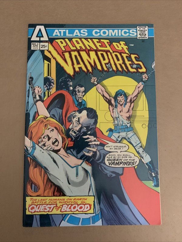 PLANET OF VAMPIRES #2 ATLAS COMICS 1975 / QUEST OF BLOOD 