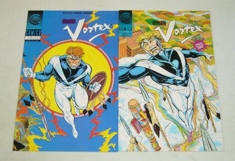 Elementals: Vortex #1-2 VF/NM complete series - comico roland mann/steven butler