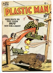 Plastic Man #18-comic book-1949-Golden Age-Jock Cole