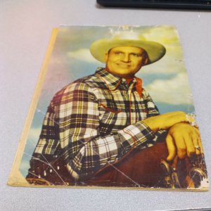 1950 GENE AUTRY WESTERN COMIC #36 Dell publishing Golden Age photo cover