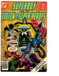 4 Superboy and the Legion of Super-Heroes DC Comic Books #228 229 (229) 230 BH21