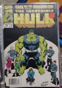 incredible hulk  # 424 1994 marvel DISNEY  FALL OF THE PANTHEON NEWSTAND VARIANT