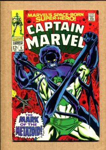 Captain Marvel #5 - Mark of the Metazoid! - 1968 (Grade 6.5) WH
