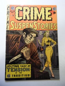 Crime Suspenstories #25 VG Condition moisture stain fc & bc