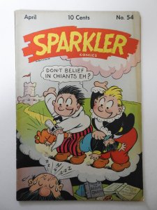 Sparkler Comics #54 (1946) VG- Condition moisture stain