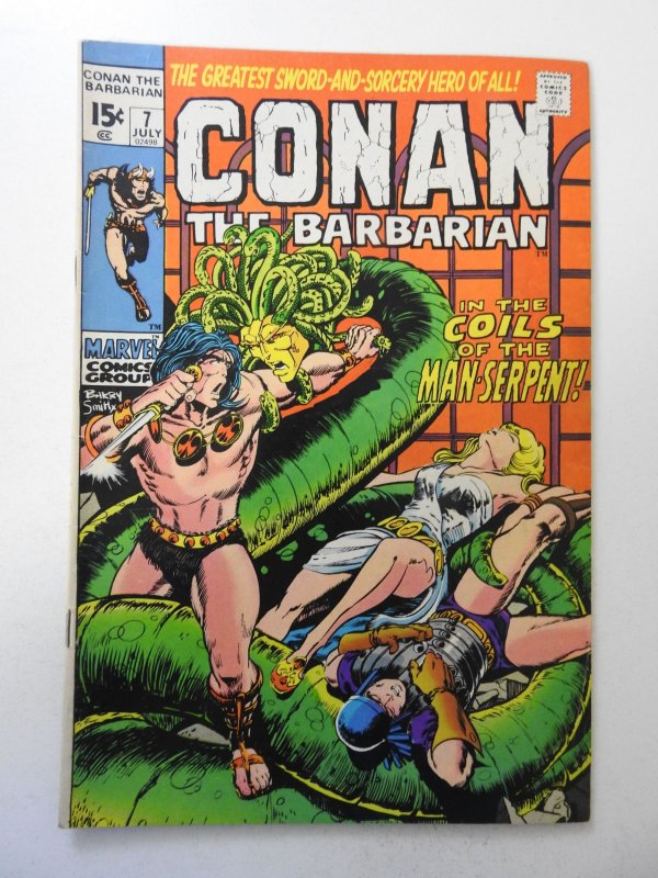 Conan the Barbarian #7 (1971) VG/FN Condition! moisture stain bc