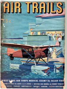 PULP:  Air Trails August 1939- Frank Tinsley- Casey Jones low grade reading copy