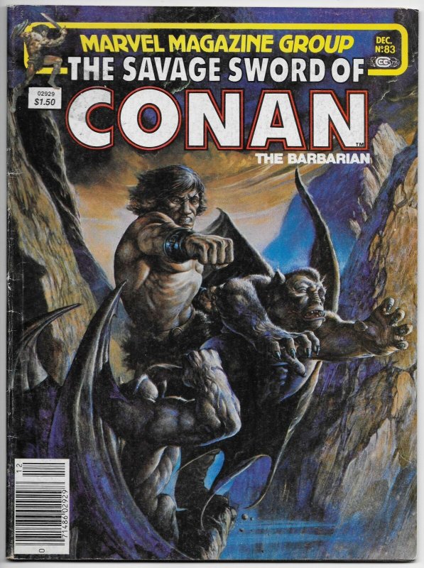 Savage Sword Of Conan Magazine #83 Red Sonja | Neal Adams (Marvel, 1982) VG/FN