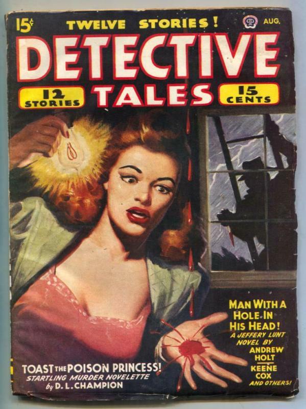 Detective Tales Pulp 8/45- Toast the Poison Princess