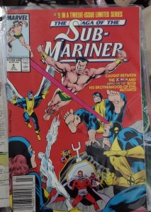 SAGA OF THE SUB MARINER  # 9 1989 MARVEL DISNEY  XMEN